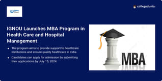 IGNOU Launches MBA Program in Health Care and Hospital Management; Apply Here